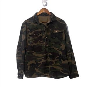 XL women Camo Jean jacket